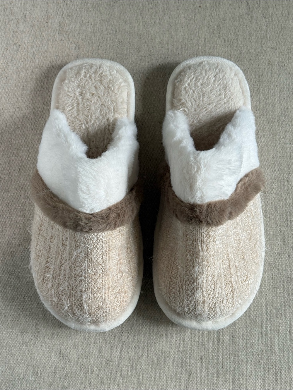 Cozy Faux Fur House Slippers - Size 40/41 (US Women’s 9-10) - NWOT